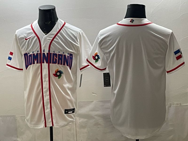 Men 2026 World Cub Blank White Game Nike MLB Jersey style 004